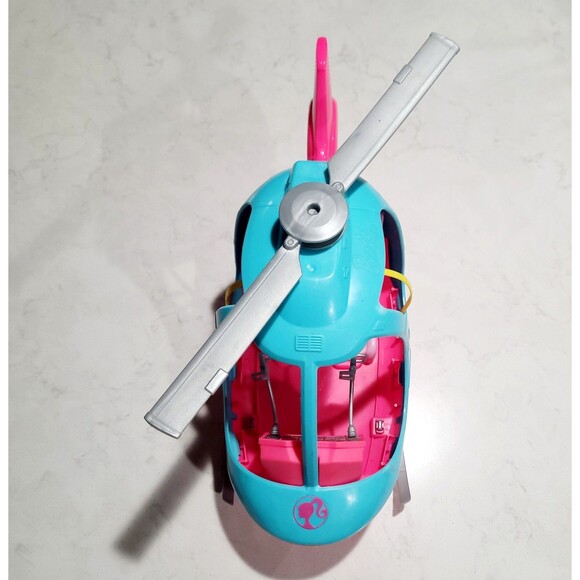 Barbie Helicopter Dreamhouse Adventures Pink and Blue with Spinning Rotor 2018 - Picture 4 of 12
